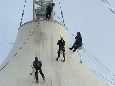 Fabric structure Roof Cleaning